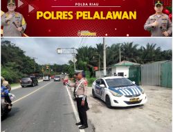 Patroli Rawan lakalantas dan C3 di Jl.Lintas Timur Bandar Seikijang Agar situasi kondusif