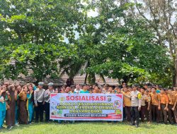 SOSIALISASI BAHAYA PENYALAHGUNAAN NARKOBA, KENAKALAN REMAJA, DAN KAMTIBMAS DI SMPN 1 BANDAR SEI KIJANG