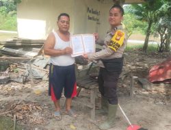 PATROLI DAN SOSIALISASI MAKLUMAT KAPOLDA RIAU TENTANG LARANGAN MEMBUKA LAHAN DAN HUTAN DENGAN CARA MEMBAKAR PADA MASYARAKAT LUBUK OGUNG