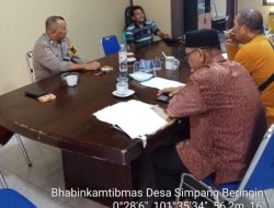 Kegiatan Bhabinkamtibmas Polsek Bandar Sei Kijang Desa Simpang beringin, Kecamatan Bandar Seikijang